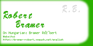 robert bramer business card